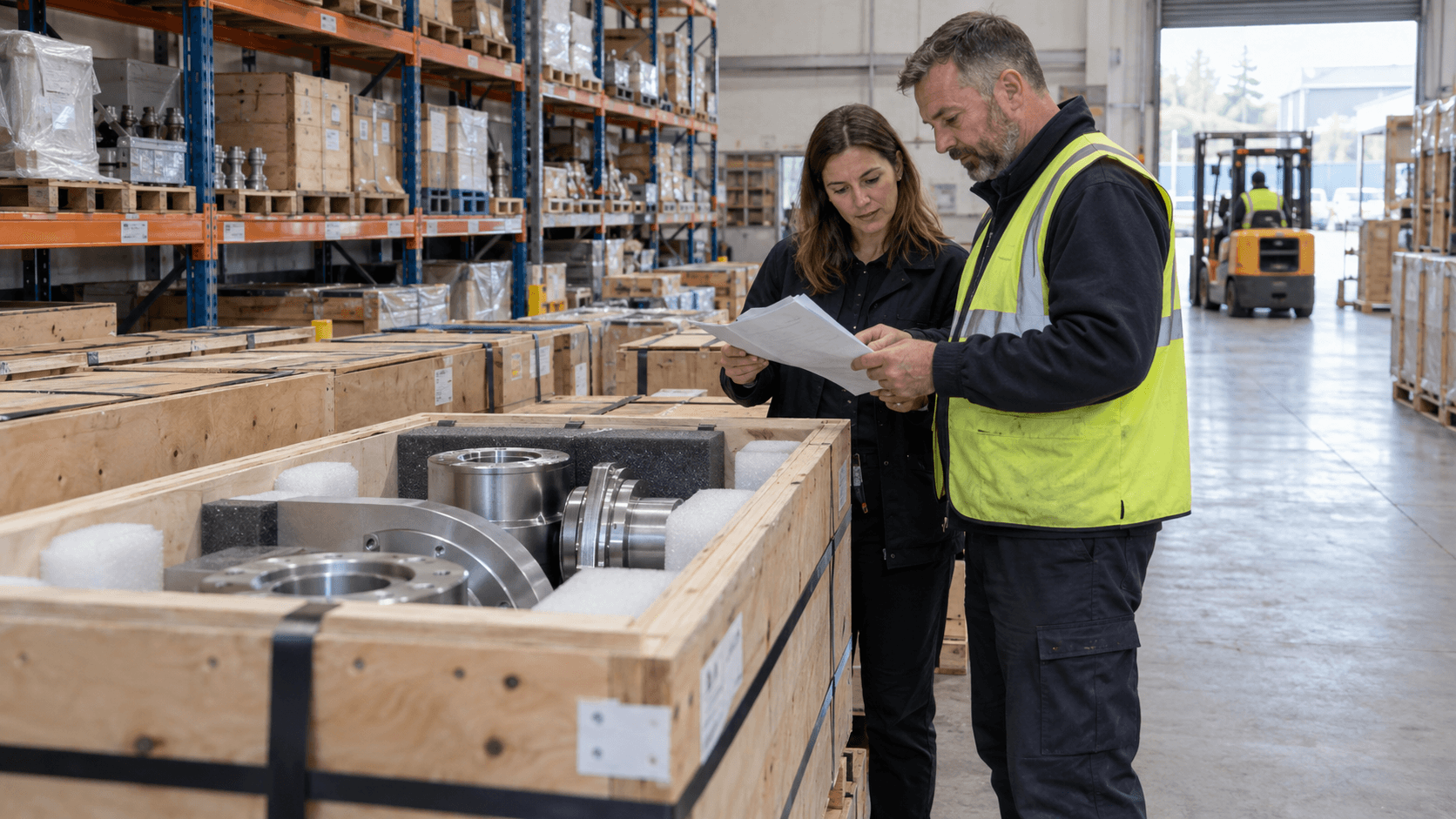 Checking packing and dispatch details
