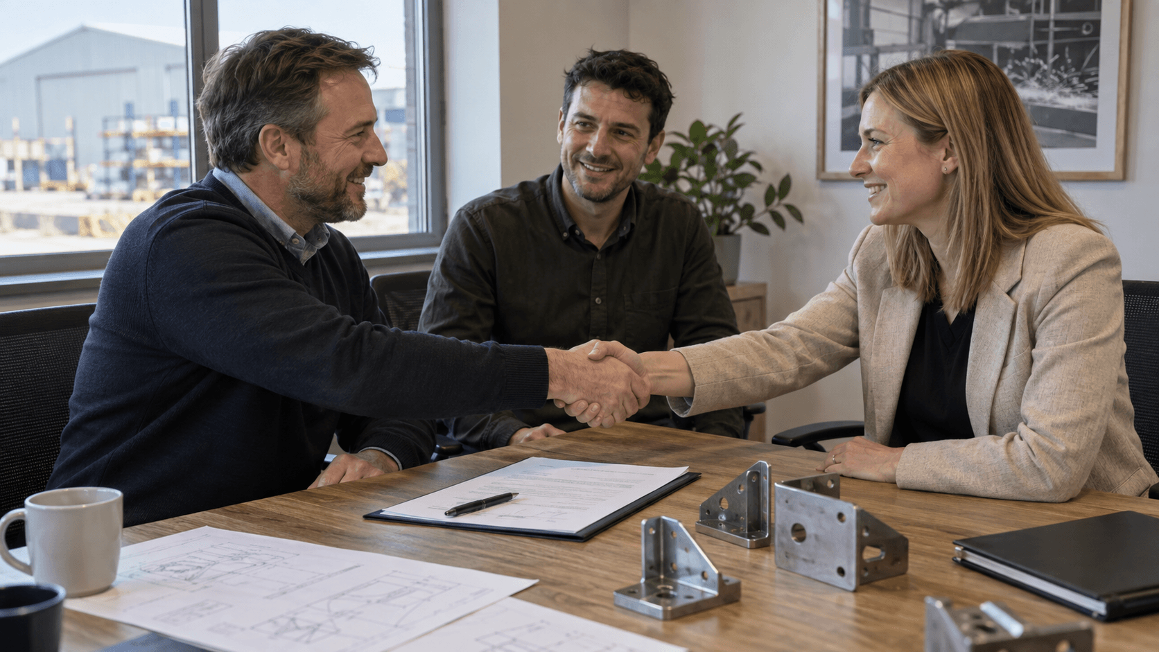 Agreeing terms and confirming the order